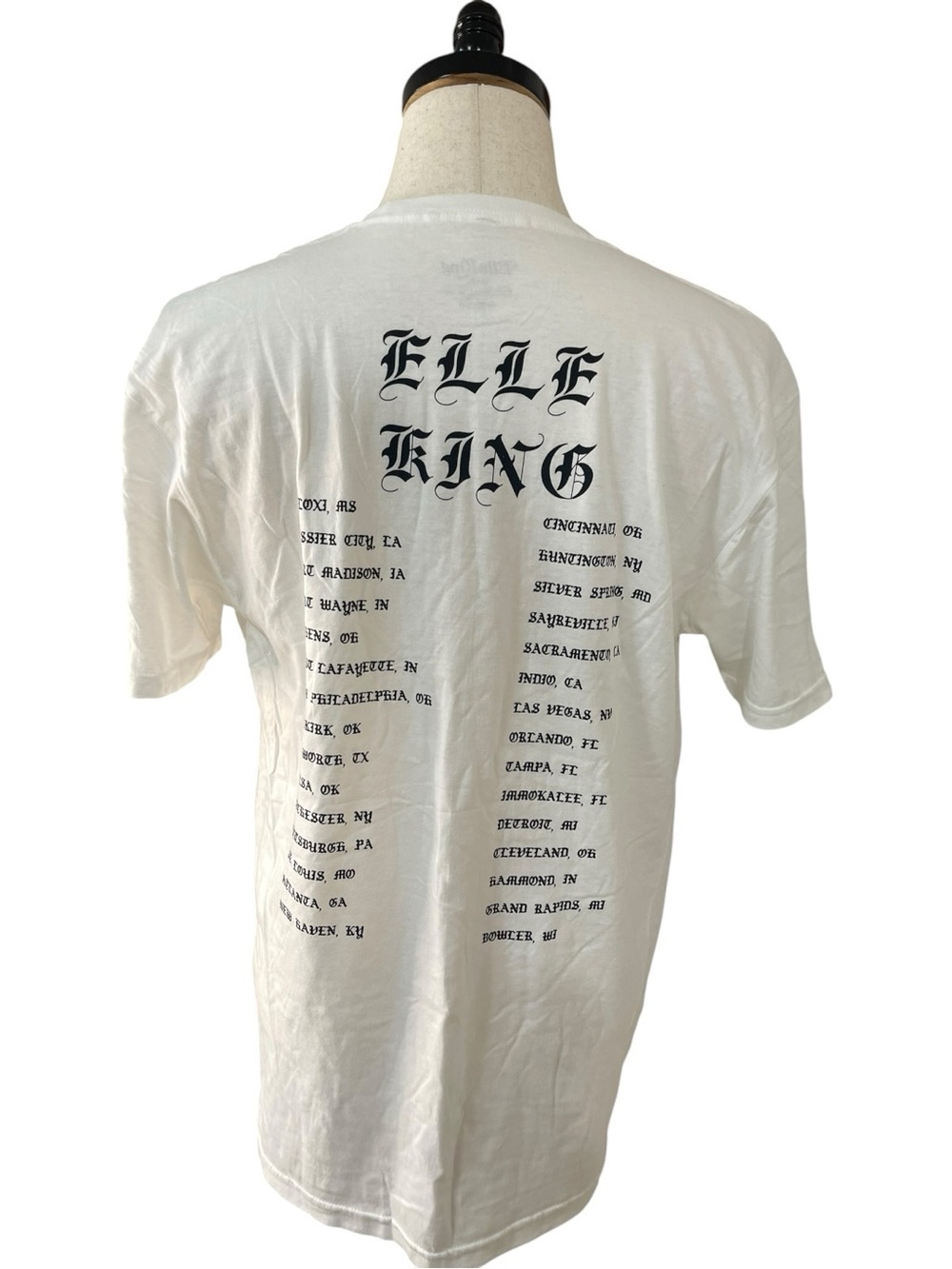 Elle King Tattoo Graphic Concert Tour T-Shirt White - Picture 4 of 7